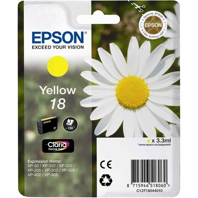 Epson 18 (T1804) Inktcartridge Geel