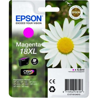 Epson 18XL (T1813) Inktcartridge Magenta Hoge capaciteit