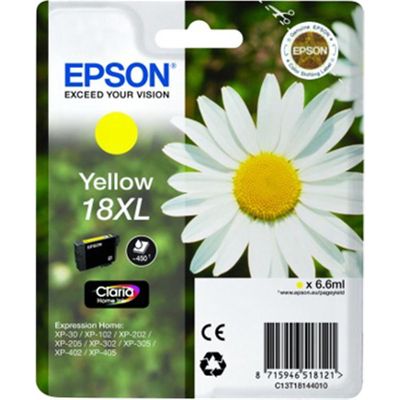 Epson 18XL (T1814) Inktcartridge Geel Hoge capaciteit