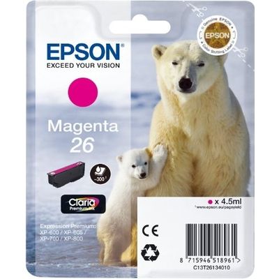 Epson 26 (C13T26134012) Inktcartridge Magenta