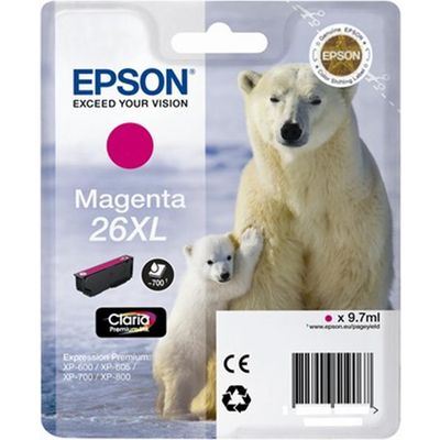 Epson 26XL (T2633) Inktcartridge Magenta Hoge capaciteit