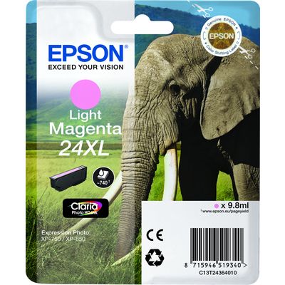Epson 24XL (T2436) Inktcartridge Licht-magenta Hoge capaciteit
