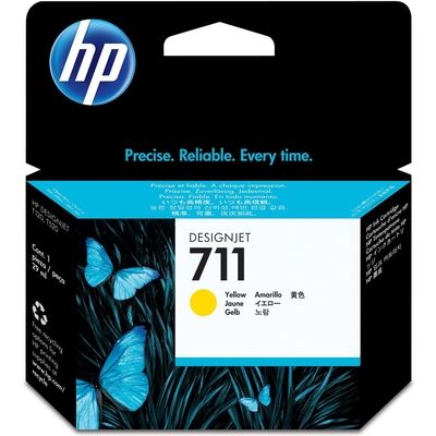 HP 711 (CZ132A) Inktcartridge Geel