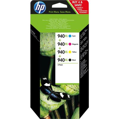 HP 940XL (C2N93AE) Inktcartridge 4-kleuren Voordeelbundel Hoge capaciteit