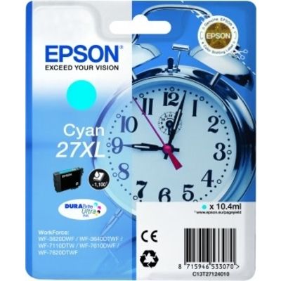 Epson 27XL (T2712) Inktcartridge Cyaan Hoge capaciteit