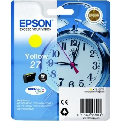 Epson 27 (T2704) Inktcartridge Geel