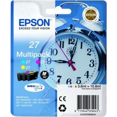 Epson 27 (T2705) Inktcartridge 3-kleuren Voordeelbundel