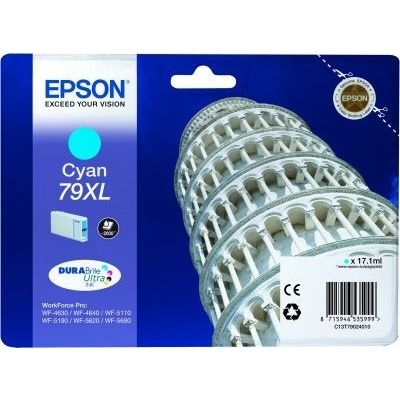 Epson 79XL (T79024010) Inktcartridge Cyaan Hoge capaciteit