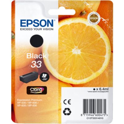 Epson 33 (T3331) Inktcartridge Zwart