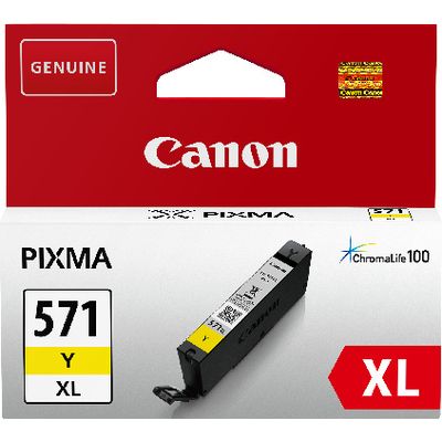 Canon CLI-571Y XL Inktcartridge Geel Hoge capaciteit