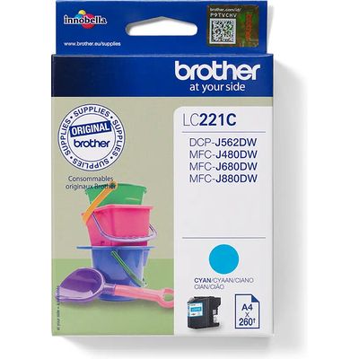 Brother LC-221C Inktcartridge Cyaan