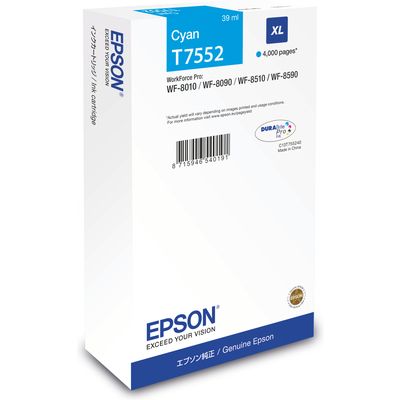 Epson T7552 Inktcartridge Cyaan
