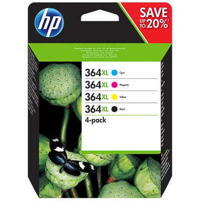 HP 364XL (N9J74AE) Inktcartridge 4-kleuren Voordeelbundel Hoge capaciteit
