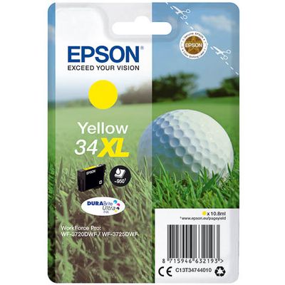 Epson 34XL (T3474) Inktcartridge Geel Hoge capaciteit