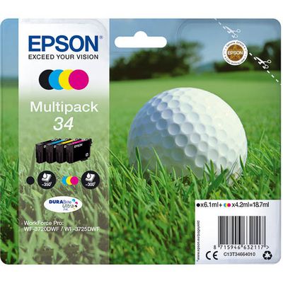 Epson 34 (T3466) Inktcartridge 4-kleuren Voordeelbundel