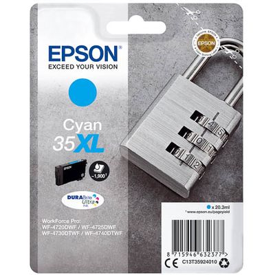 Epson 35XL (T3592) Inktcartridge Cyaan Hoge capaciteit