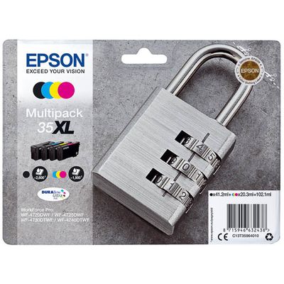 Epson 35XL (T3596) Inktcartridge 4-kleuren Voordeelbundel Hoge capaciteit