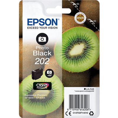 Epson 202 (C13T02F14010) Inktcartridge Foto-zwart