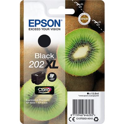 Epson 202XL (C13T02G14010) Inktcartridge Zwart Hoge capaciteit