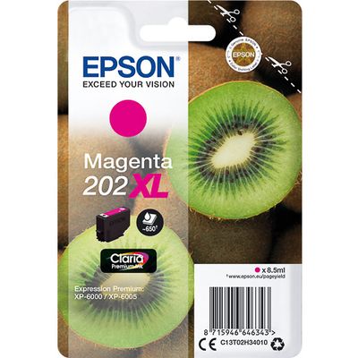 Epson 202XL (C13T02H34010) Inktcartridge Magenta Hoge capaciteit