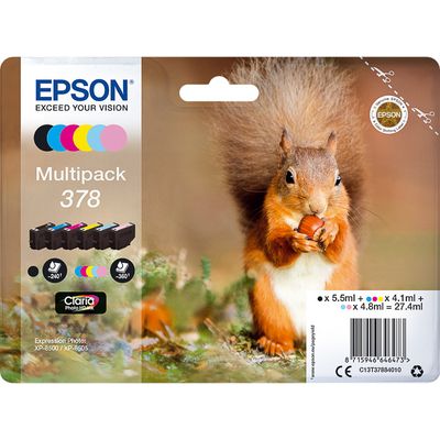 Epson 378 (T3788) Inktcartridge 6-kleuren Voordeelbundel