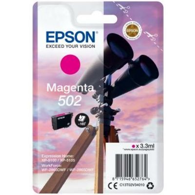 Epson 502 (C13T02V34010) Inktcartridge Magenta