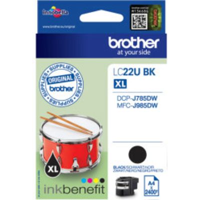 Brother Lc 22Ubk Xl Inktcartridge Zwart Hoge Capaciteit brother kopen in de aanbieding