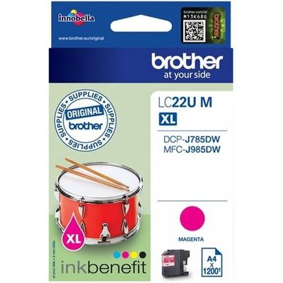 Brother LC-22UM XL Inktcartridge Magenta Hoge capaciteit