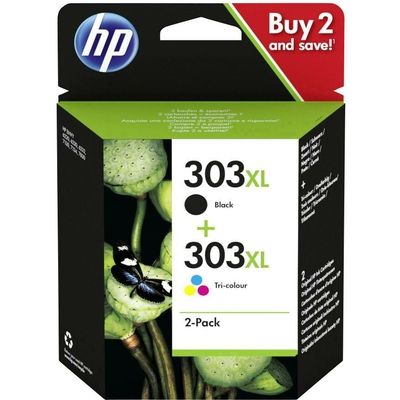 HP 303XL (3YN10AE) Inktcartridge Zwart + 3 kleuren Voordeelbundel Hoge capaciteit