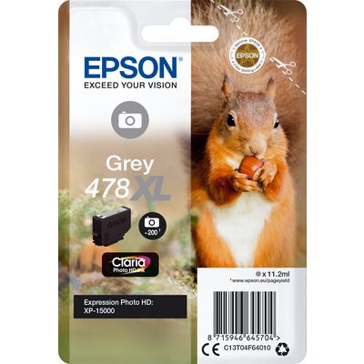 Epson 478XL (C13T04F64010) Inktcartridge Grijs Hoge capaciteit