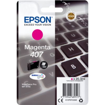 Epson 407 (C13T07U340) Inktcartridge Magenta