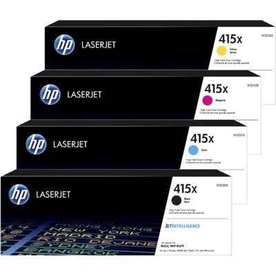 HP 415X Toner 4-kleuren (W2030/31/32/33X) Multipack Hoge capaciteit ...