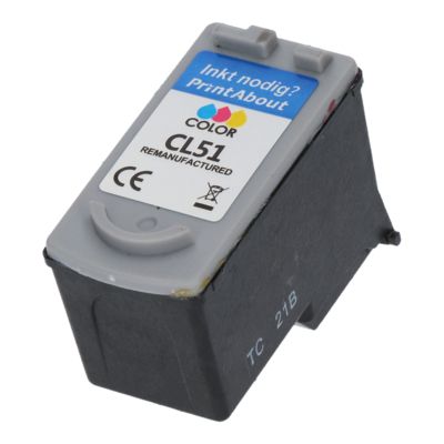 Huismerk Canon CL-51 Inktcartridge 3-kleuren Hoge capaciteit