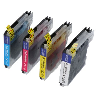 Huismerk Brother LC-1100VALBP Inktcartridge 4-kleuren Voordeelbundel