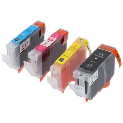 Huismerk Canon BCI-3eBK Inktcartridge 4-kleuren Voordeelbundel