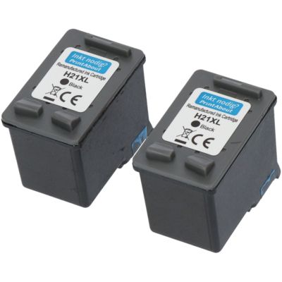 Huismerk HP 21 (C9351AE) Inktcartridge Zwart Voordeelbundel 2-pack