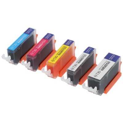 Huismerk Canon CLI-526BK Inktcartridge 5-kleuren Voordeelbundel