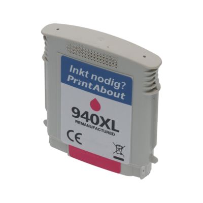 Huismerk HP 940XL (C4908AE) Inktcartridge Magenta Hoge capaciteit