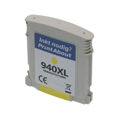 Huismerk HP 940XL (C4909AE) Inktcartridge Geel Hoge capaciteit