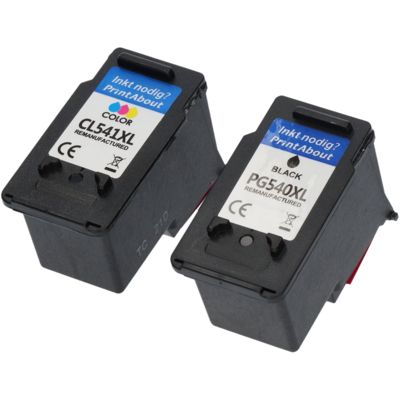 Huismerk Canon PG-540 XL / CL-541 XL Inktcartridge Zwart + 3 kleuren Voordeelbundel Hoge capaciteit