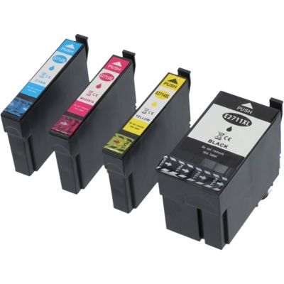 Huismerk Epson 27XL (T2711/12/13/144010) Inktcartridge 4-kleuren Voordeelbundel Hoge capaciteit - 1131322