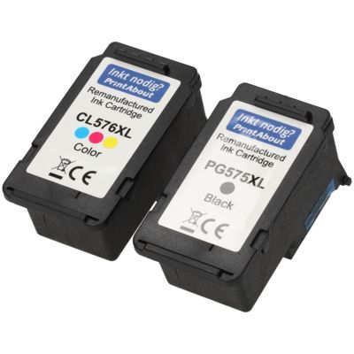 Huismerk Canon PG-545 / CL-546 Inktcartridge Zwart + 3 kleuren Voordeelbundel