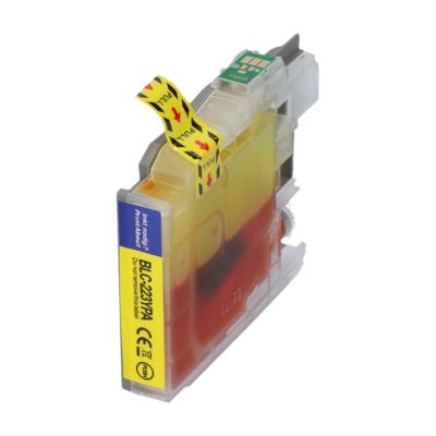Huismerk Brother LC-221Y Inktcartridge Geel
